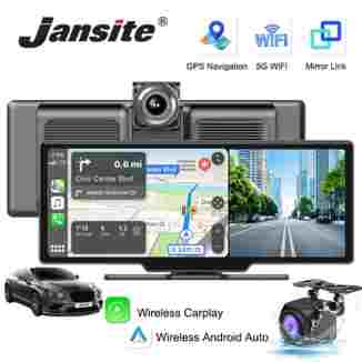 10.26'' 대시 캠 4K 자동차 미러 비디오 플레이어 무선 Carplay 안드로이드 자동 GPS 자동차 모니터 멀티미디어 후면보기 카메라 대시 보드
