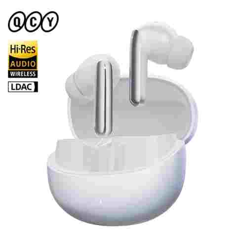 QCY MeloBuds Pro ANC Bluetooth 5.3 이어폰 무선 46dB 하이브리드 ANC 고해상도 LDAC 이어 버드 6 마이크 헤드폰 34H 이어폰 감지