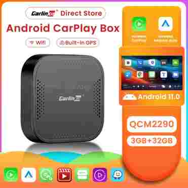 CarlinKit 무선 카플레이 Ai 박스, QCM2290, 안드로이드 11 스마트 TV 박스, 넷플릭스 유튜브 무선 안드로이드 자동 카플레이 박스, 5G 와이파이