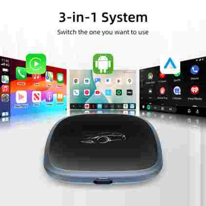 이존트로닉스 CarPlay 안드로이드 AI 박스 유선 무선 안드로이드 퀄컴 옥타코어 4G+64G 플러그 앤 플레이