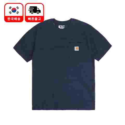칼하트 반팔티 오버핏 루즈핏 반팔 네이비 K87