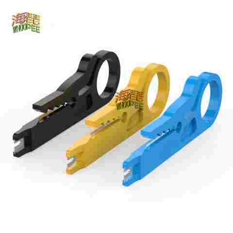 미니 포켓 휴대용 와이어 스트리퍼 나이프 크림퍼 플라이어 크림핑 도구, 케이블 스트리핑 와이어 커터, 크림파트리 도구 부품, 1 개