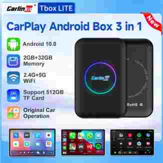 CarlinKit CarPlay 안드로이드 TV 박스 라이트 듀얼 무선 CarPlay 안드로이드 자동 어댑터 자동차 멀티미디어 스마트 Ai 박스 온라인 비디오 5GWiFi