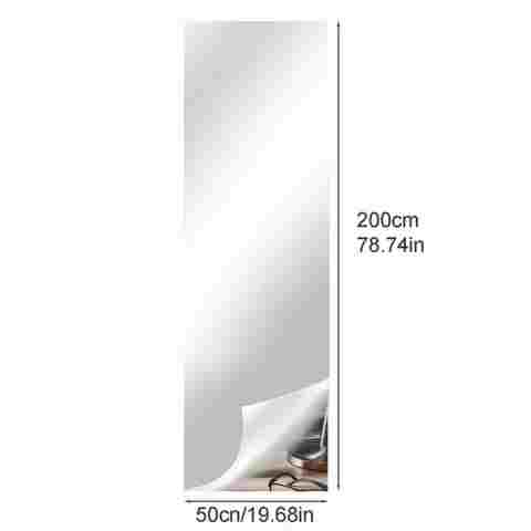 1 Pc 0.5x2M 3D 자체 접착 거울 스티커 유연한 두꺼운 DIY 아트 거울 문 옷장 Bathro에 대 한 아크릴 벽 장식