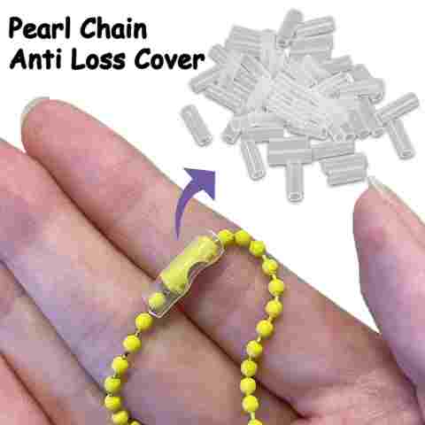 10-50개 펜던트 비드 체인 분실 방지 커버 펜던트 체인 보호 커버 탈락 방지 키링 보호 커버 DIY 액세서리